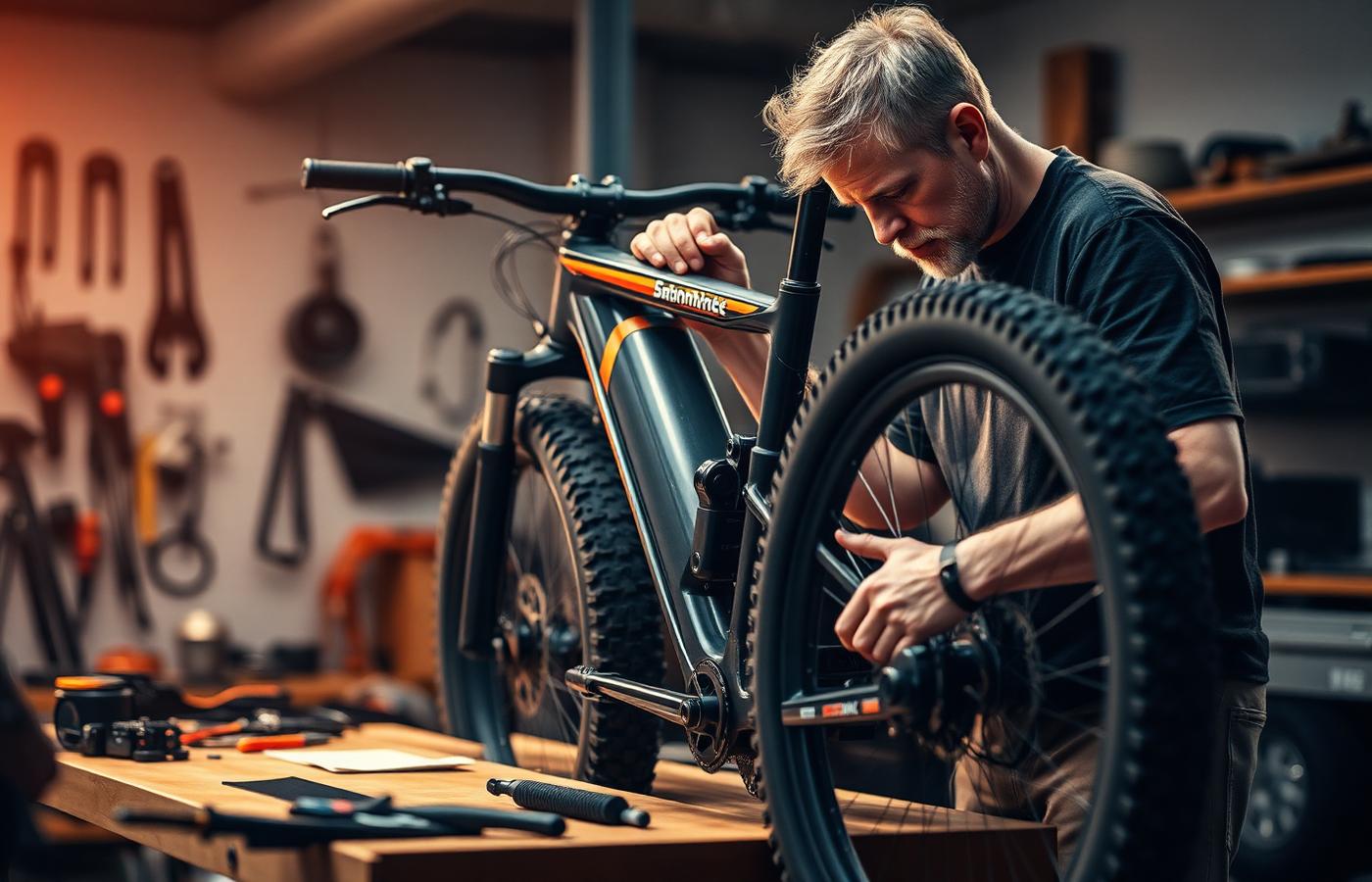Fatbikeshopper monteur in eigen werkplaats