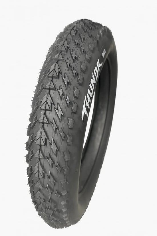 Set 2stuks THUNDR 20” FatBike Buitenbanden Inclusief Binnenbanden 20 x 4.0 inch ERTRO 100-406 20x4.0 Fat bike banden 20inch - Ouxi – Knaap – Phatfour – Super73 - Zwart 2 Fatbike Shopper Set 2stuks THUNDR 20” FatBike Buitenbanden Inclusief Binnenbanden 20 x 4.0 inch ERTRO 100-406 20x4.0 Fat bike banden 20inch - Ouxi – Knaap – Phatfour – Super73 - Zwart - Afbeelding 2